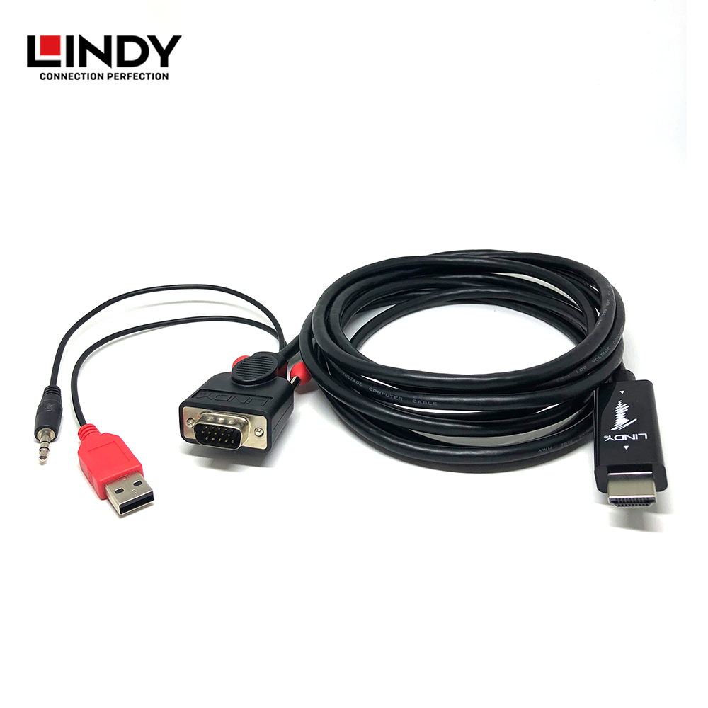 送料込】 LINDY USB TypeC - HDMI1.4 DVI VGAコンバータ 型番:43297